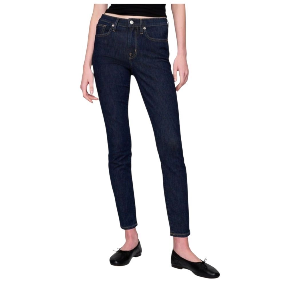 Gap Mid Rise True Skinny Dark Wash Denim Jeans Size 12 / 31